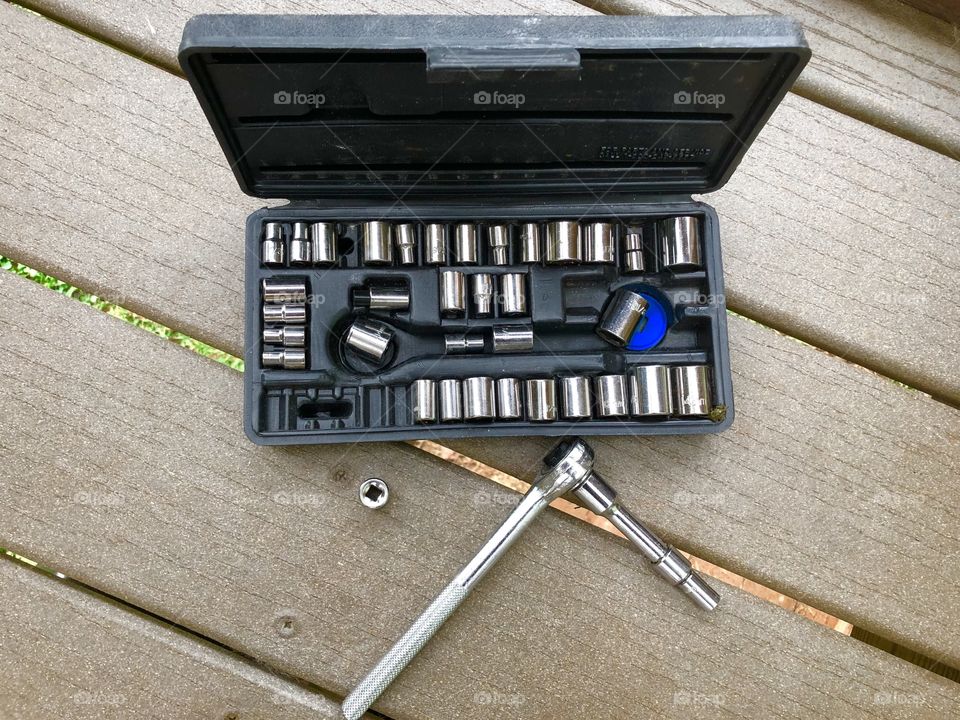 Socket wrench set tools