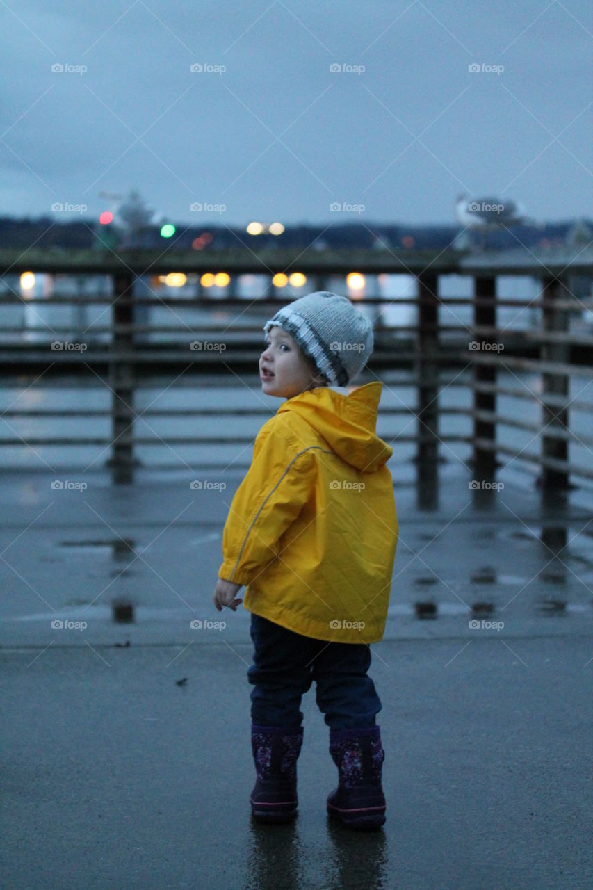 checking out the storm