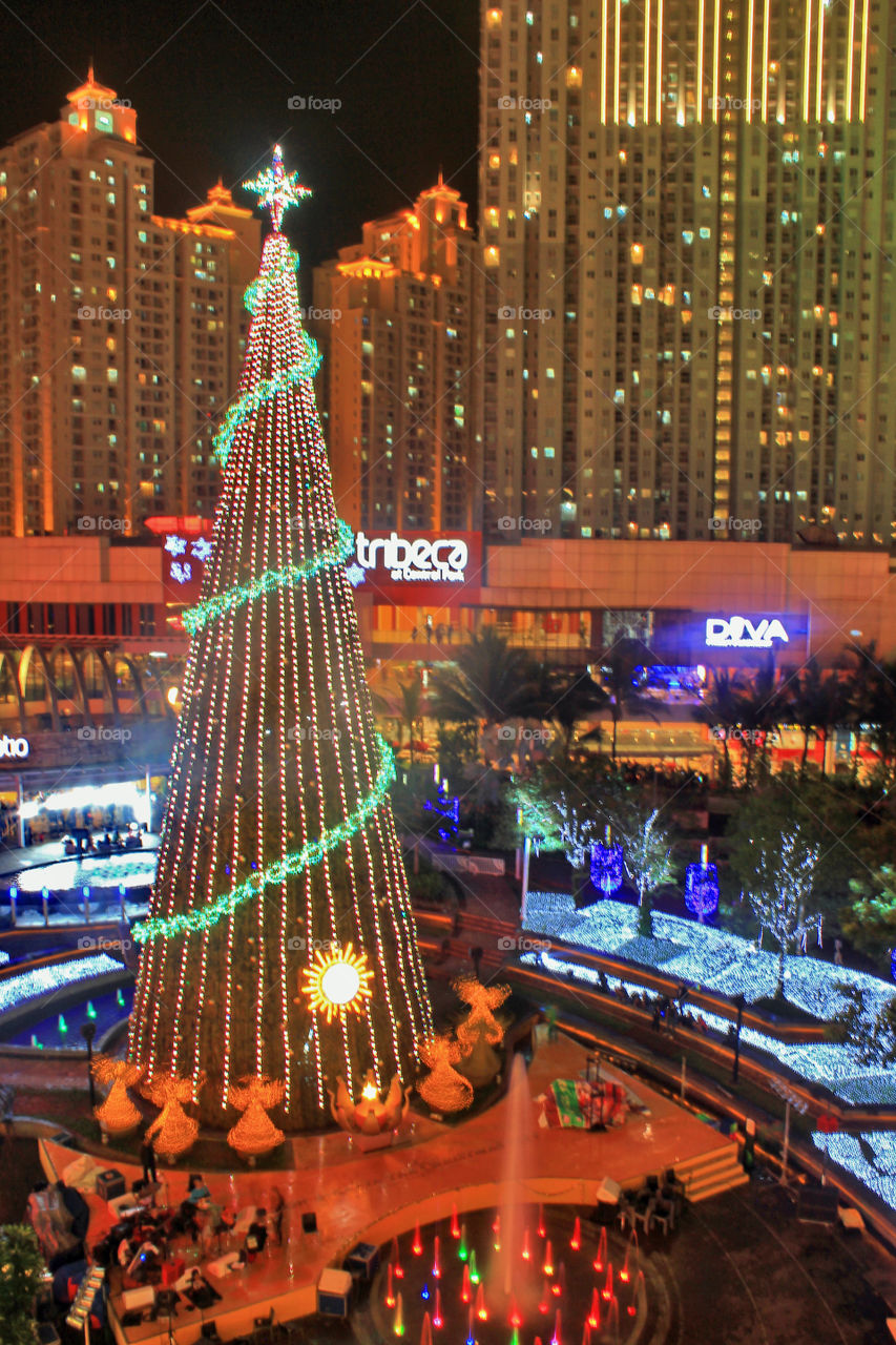 December view at Central Park, Jakarta, Indonesia.