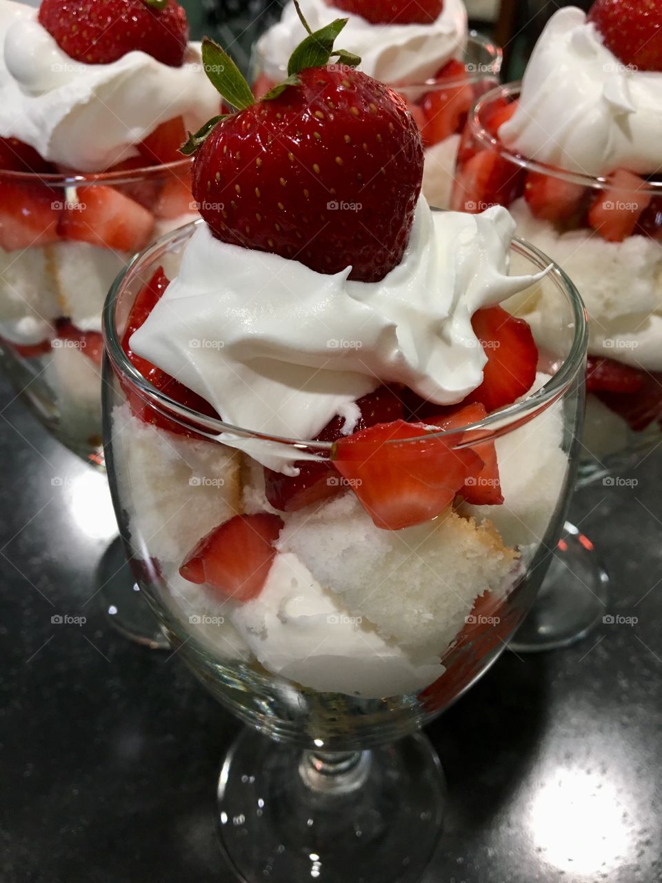 Individual Strawberry Trifle 