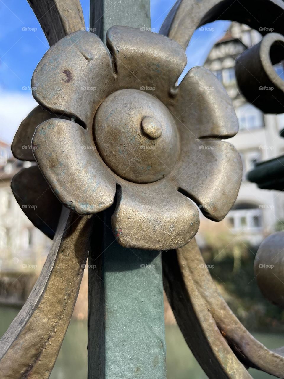 Little flower on the bridge