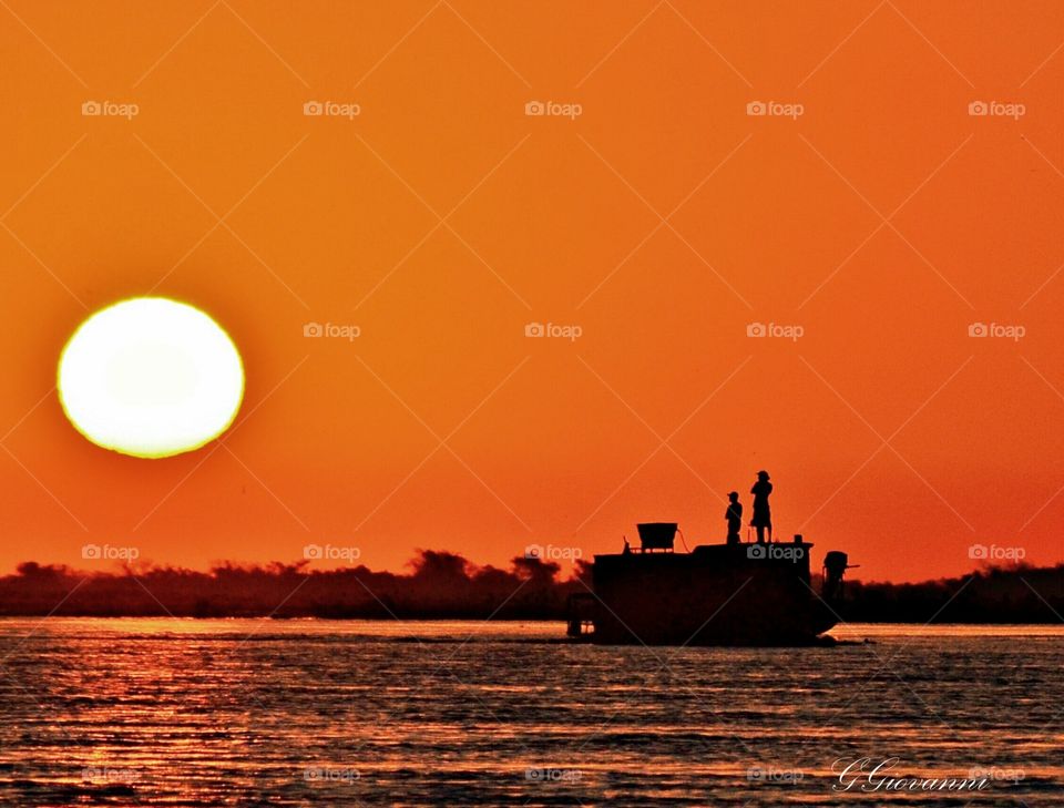 sunset PANTANAL MS BRAZIL