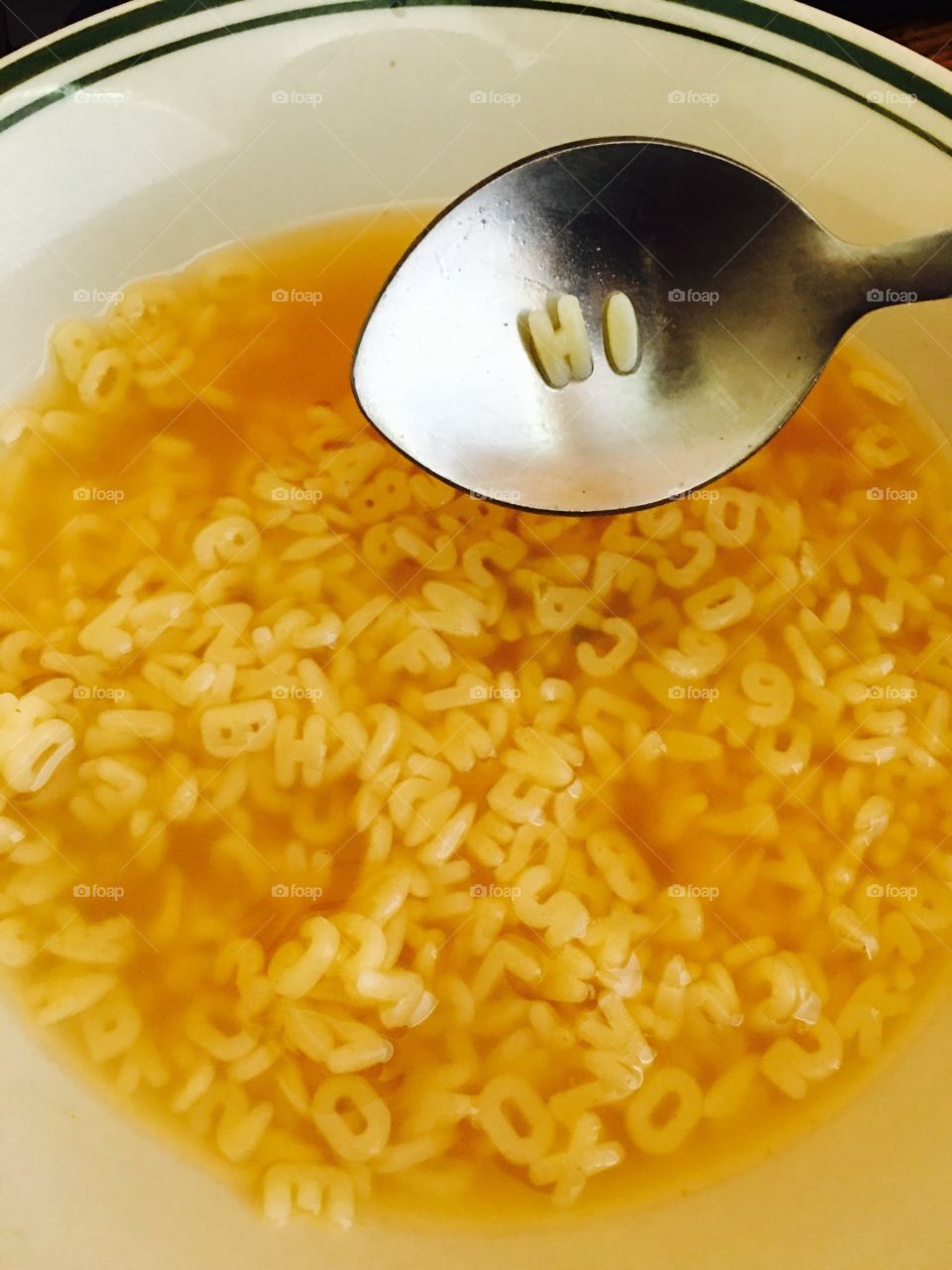 Nothing better then a Delicious Bowl of Warm ABC's Soup! c: