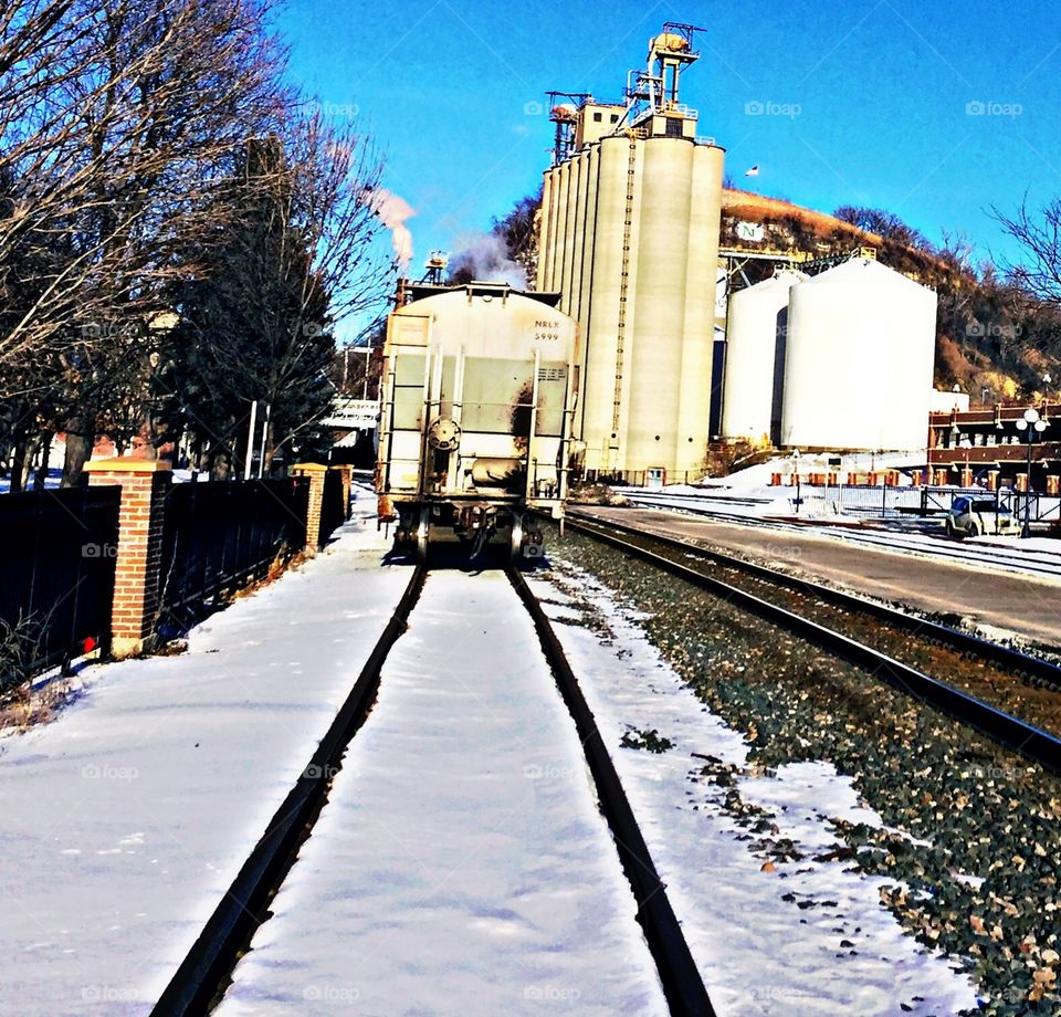 Train and tracks 