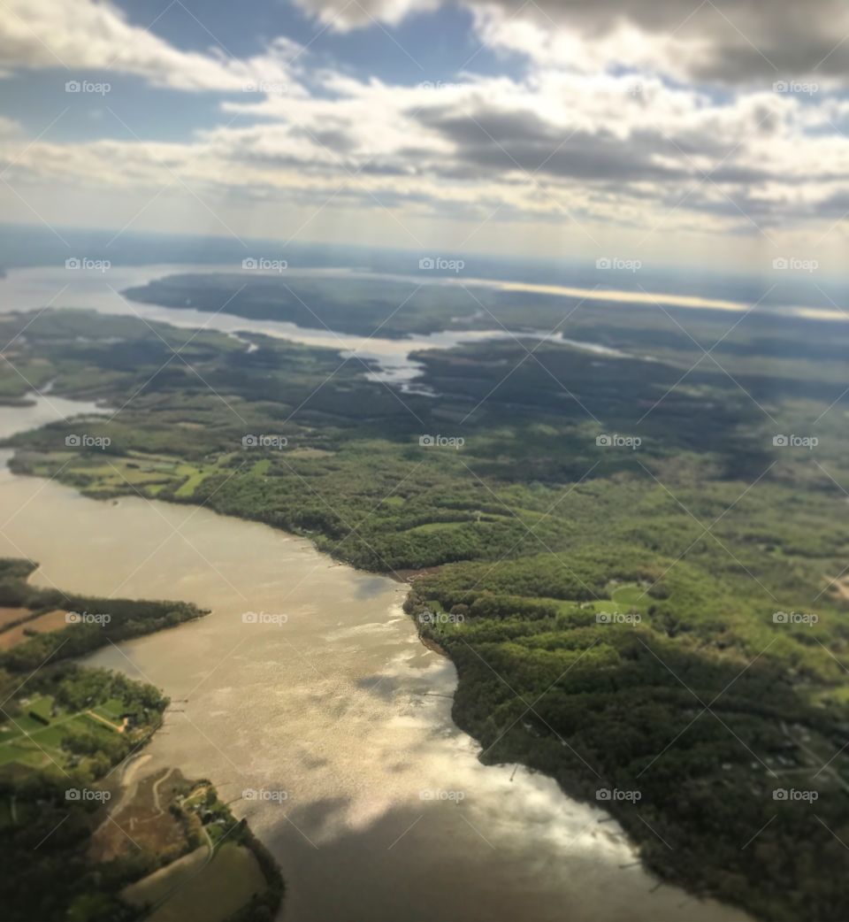Flying over Virginia 