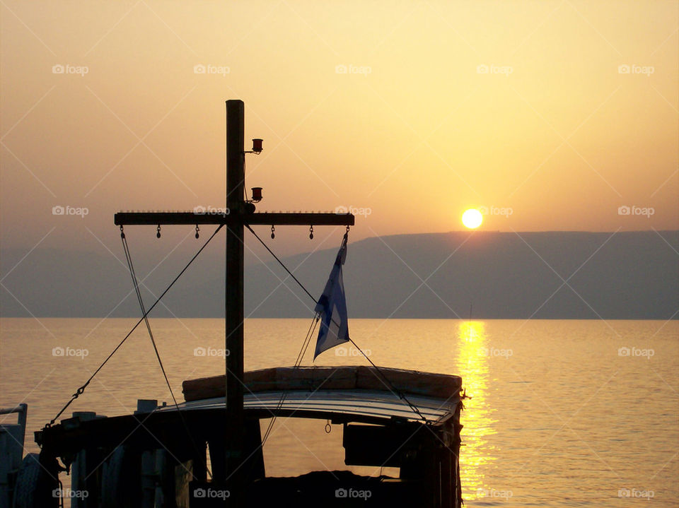 Sunrise on the Sea of Galilee