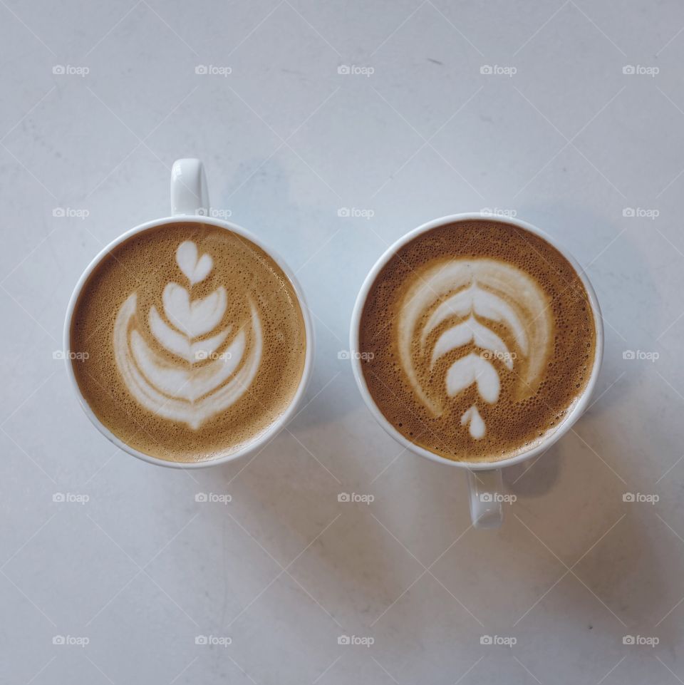 Coffee ups and downs. 