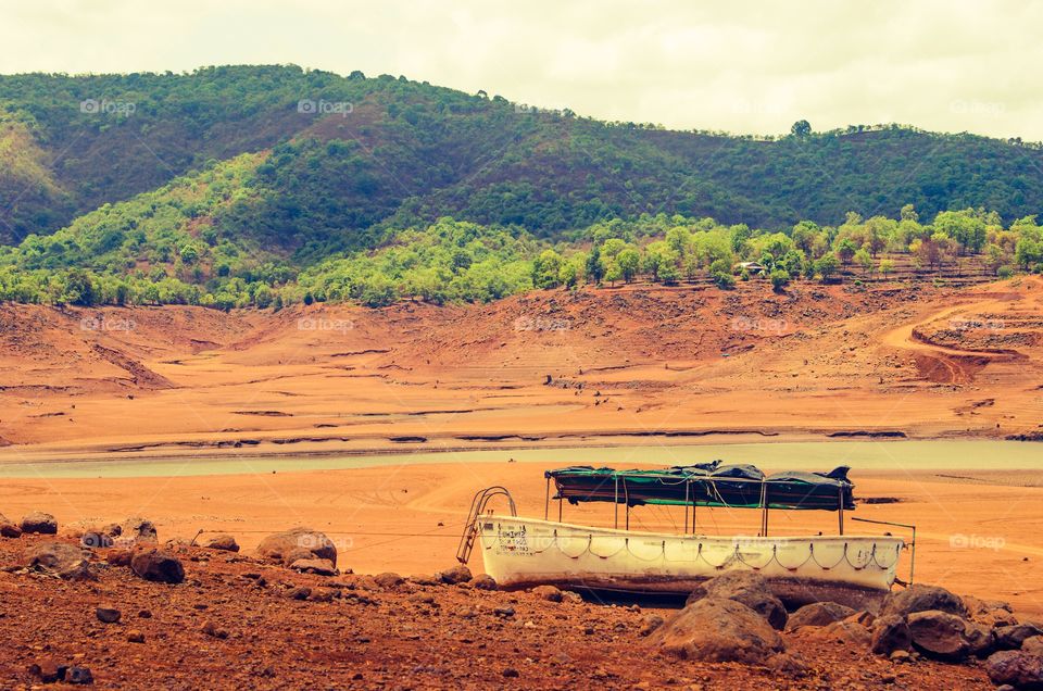 A boat without its water.