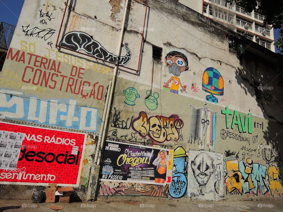 street art graffiti, Rio de Janeiro Brazil 