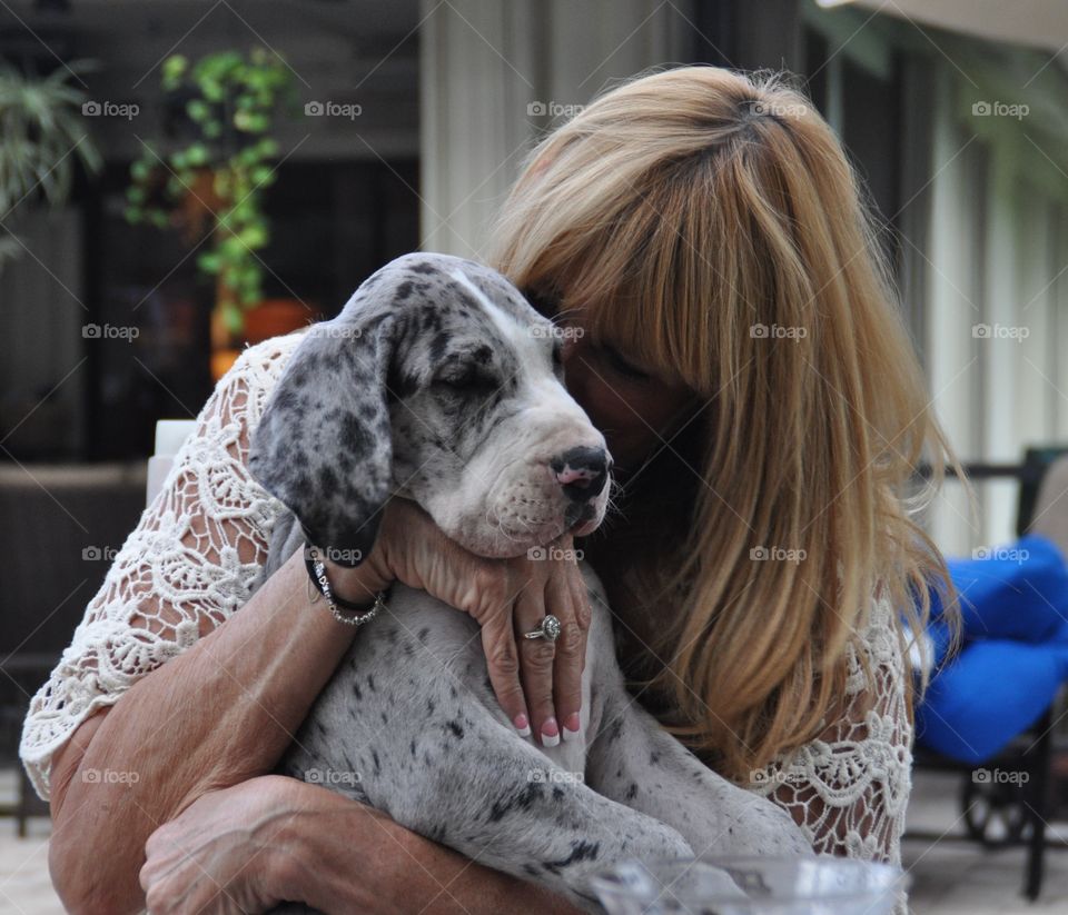 Happiness is a big warm puppy. 