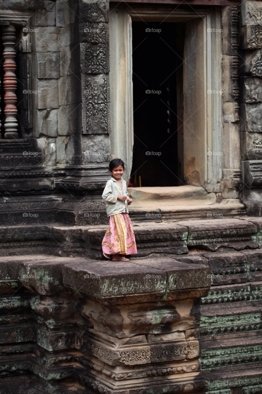 cambodia girl ruin by gary.collins