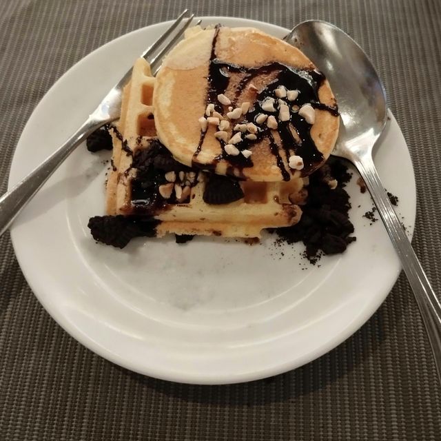 Delicious breakfast on the table