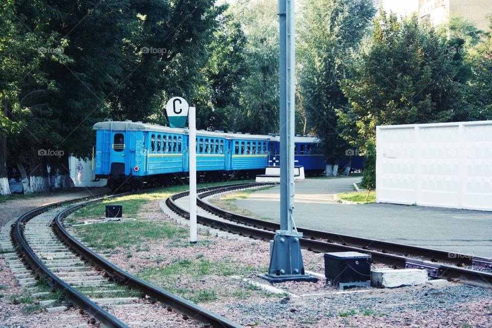 Railway for children in the park