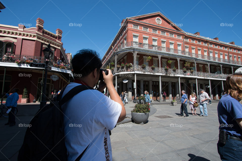 Photographer taking pictures 