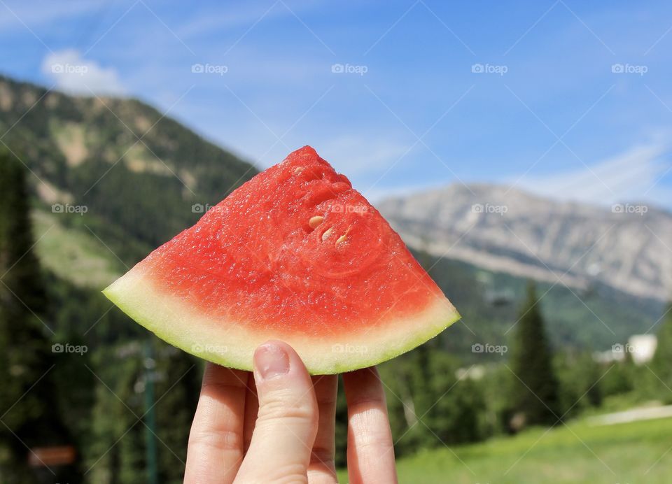 Watermelon close up 