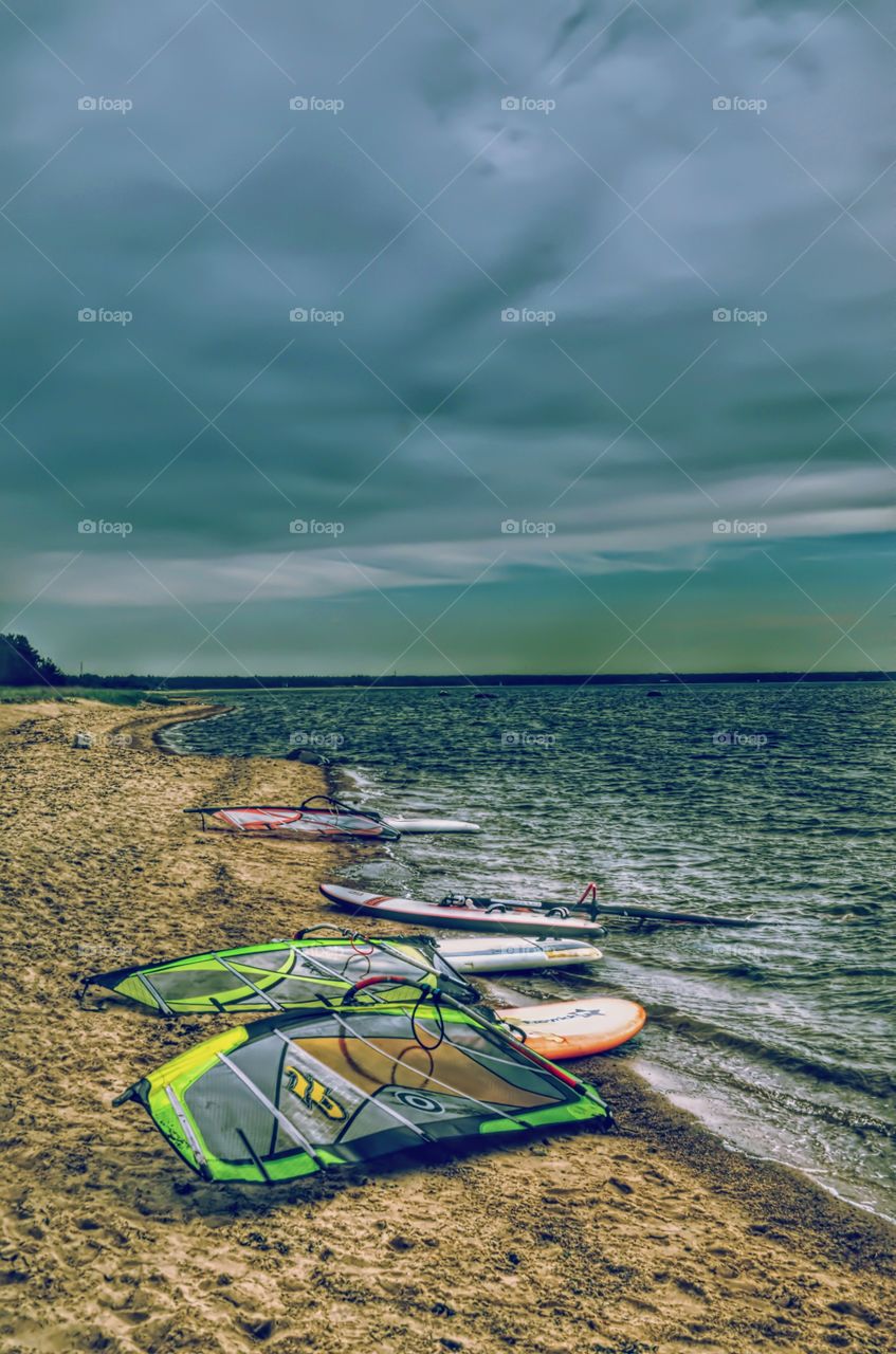 Waiting for the weather.