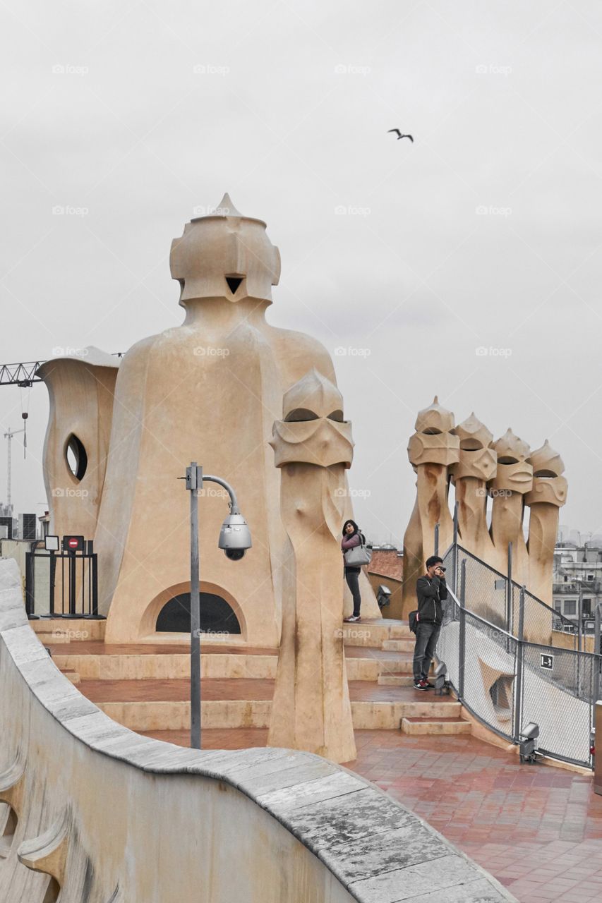 Casa Mila. Chimneys