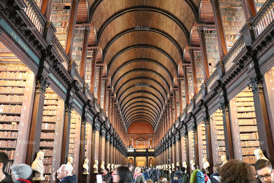 Trinity College Library. Dublin, Ireland