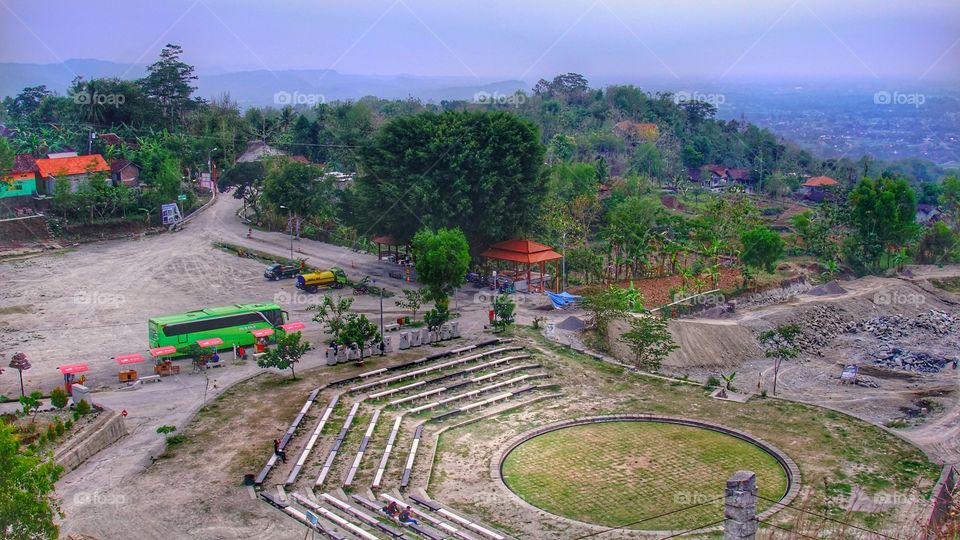 brecci cliff in yogyakarta indonesia