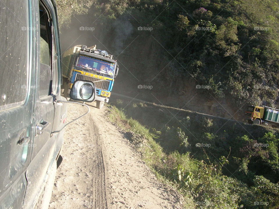 Volvo extreme. Truck in Bolivia 