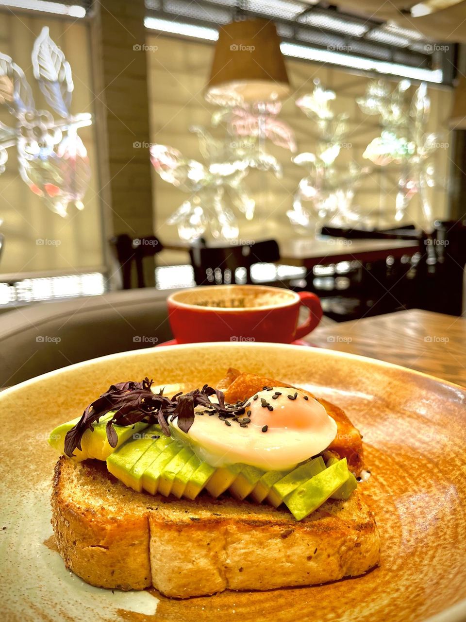 Coffee and a kind of eggs