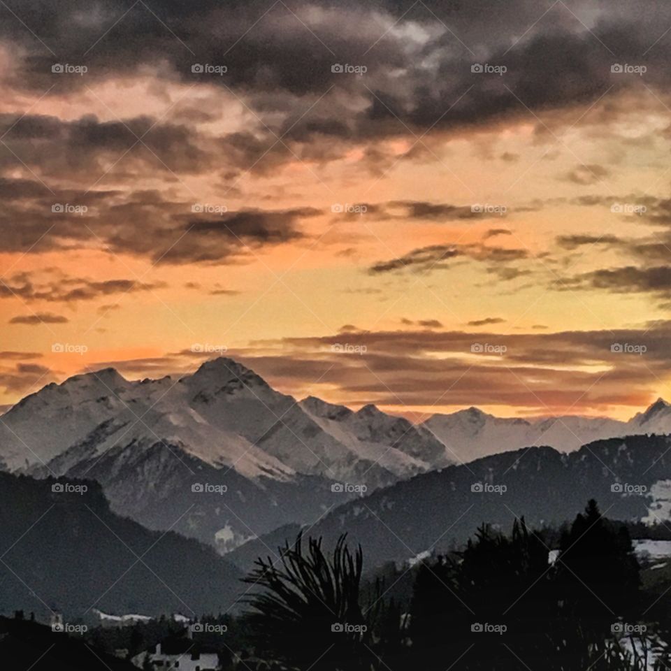 Sunset in Swiss 