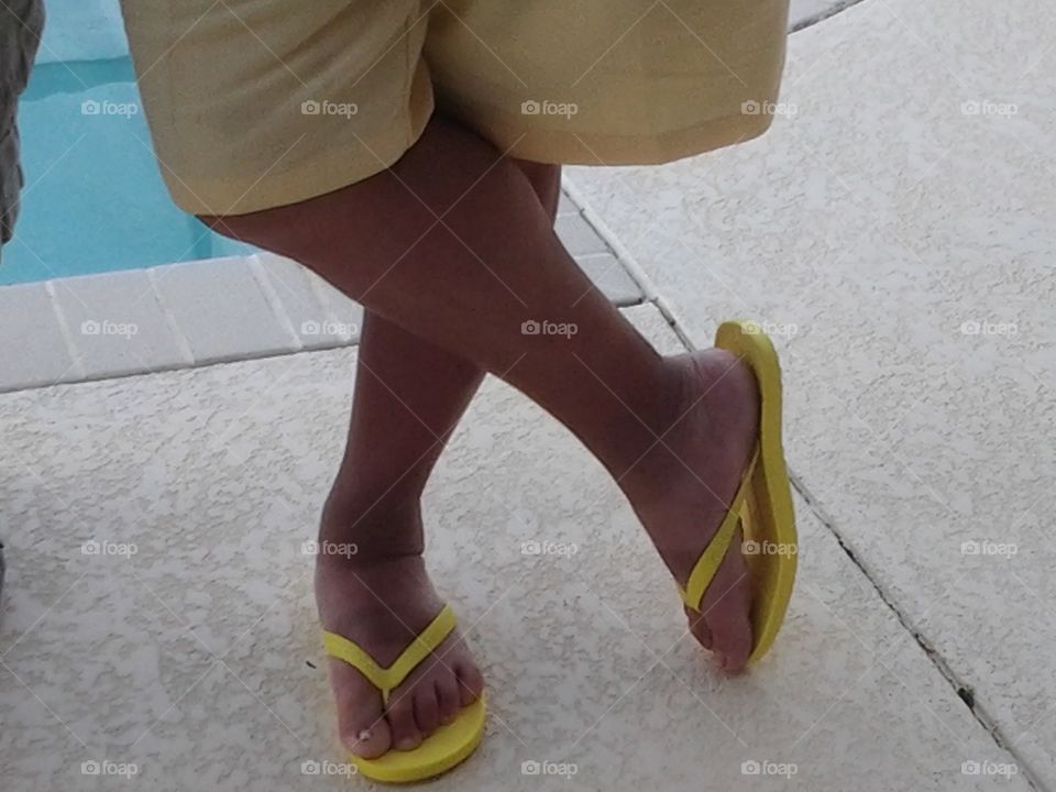 Yellow sandals day. 