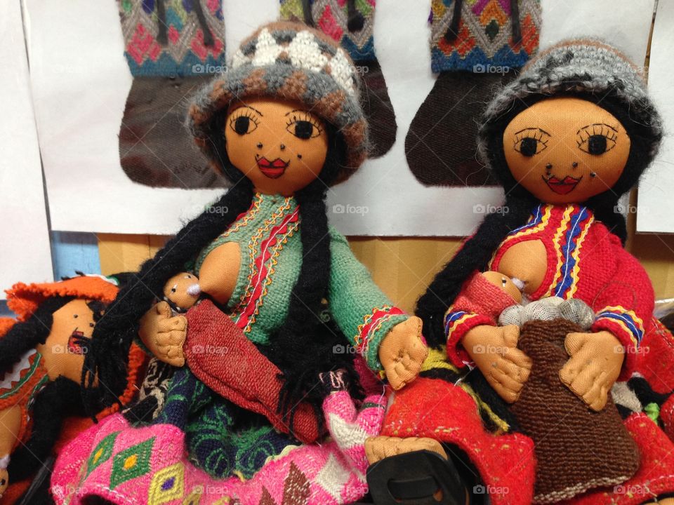 Peruvian Recuerdo. Souvenir found in a small store near Cusco, Peru