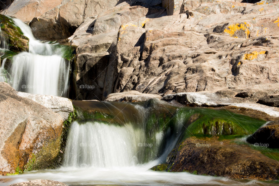 Natural cascades with silky effect