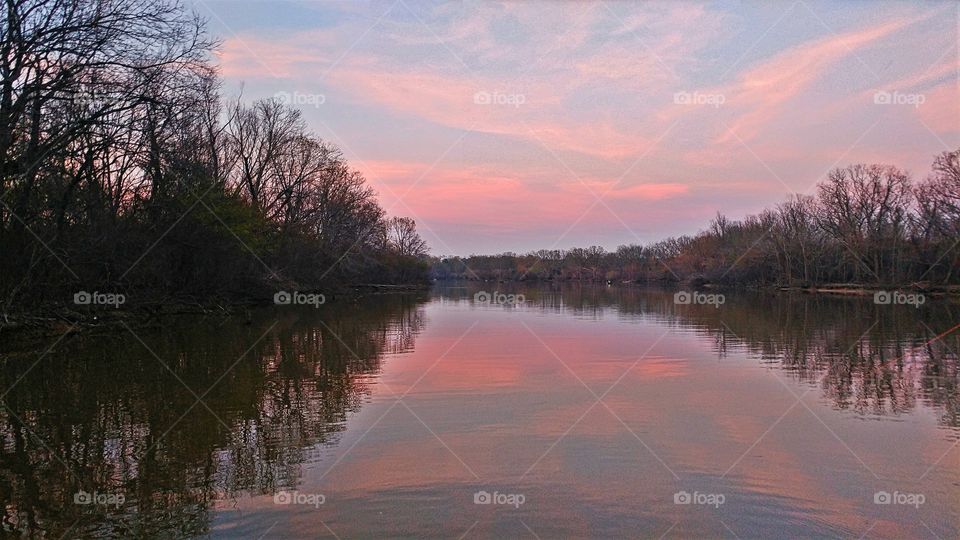 lake sunset