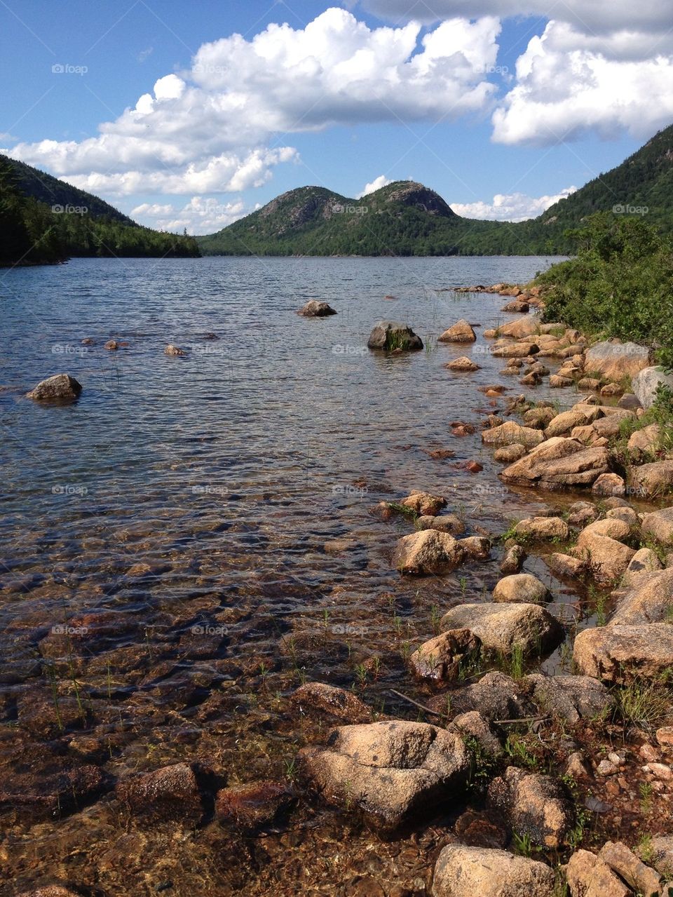Jordan Pond and "The Bubbles"