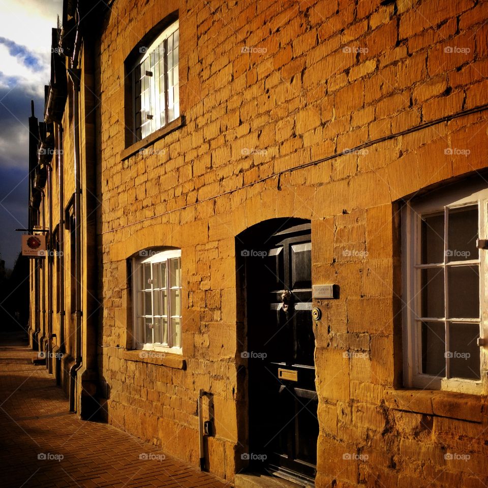 Houses along the high street - Chipping Campden Gloucestershire England UK