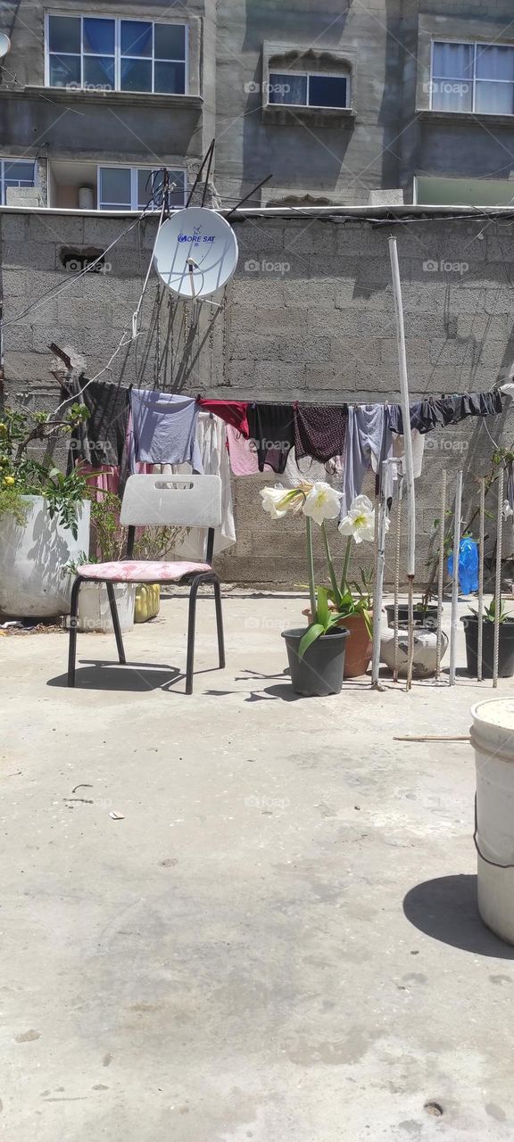 The roof of the house is beautiful sun