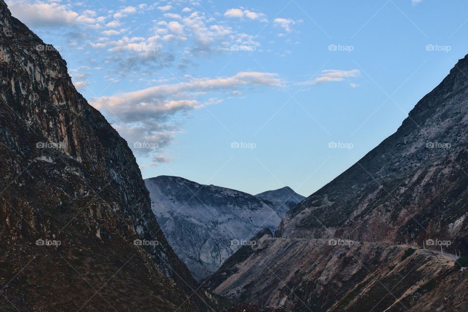 Mountains in the sierra landscapes of ecuador