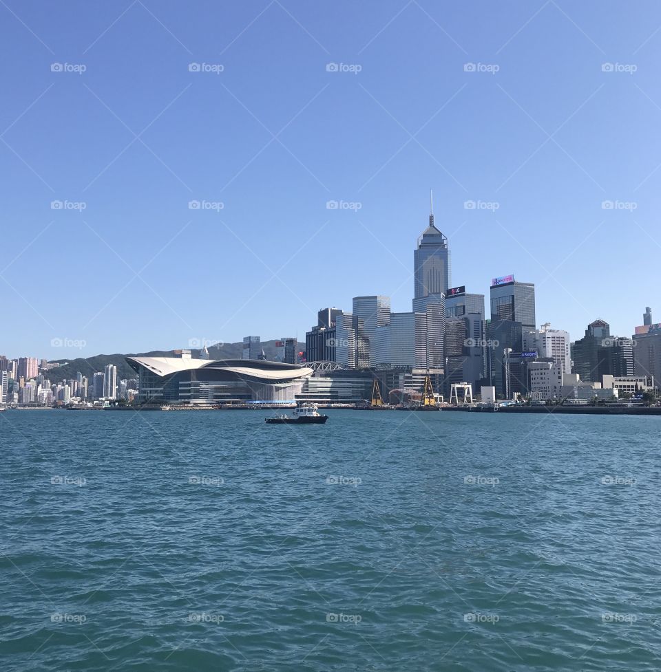 Hong Kong harbour 