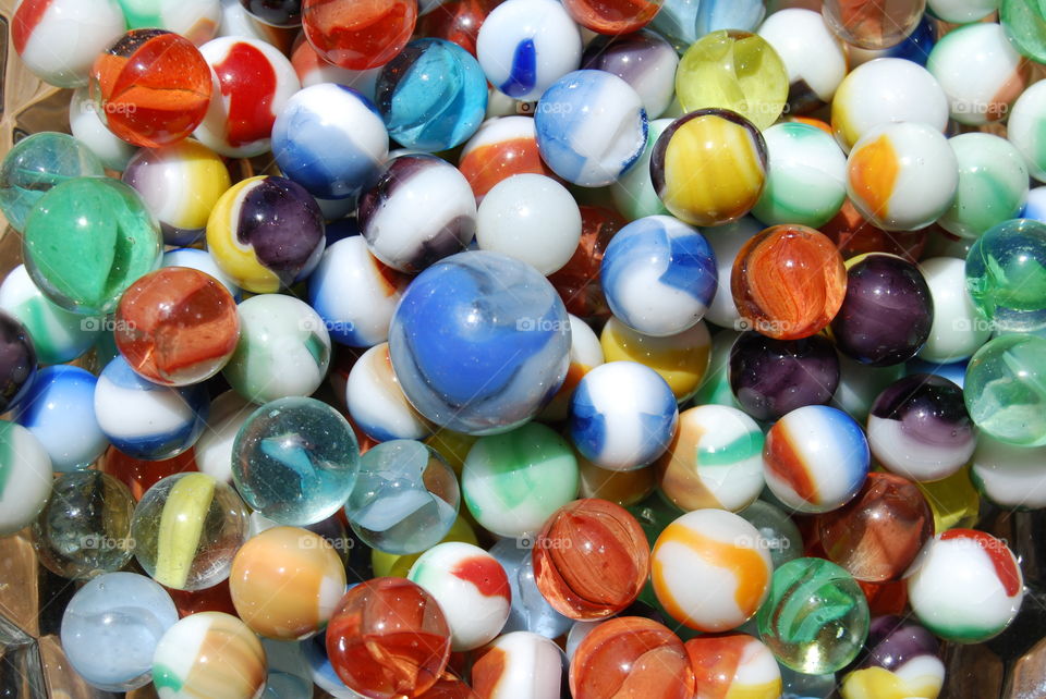 Colorful marbles