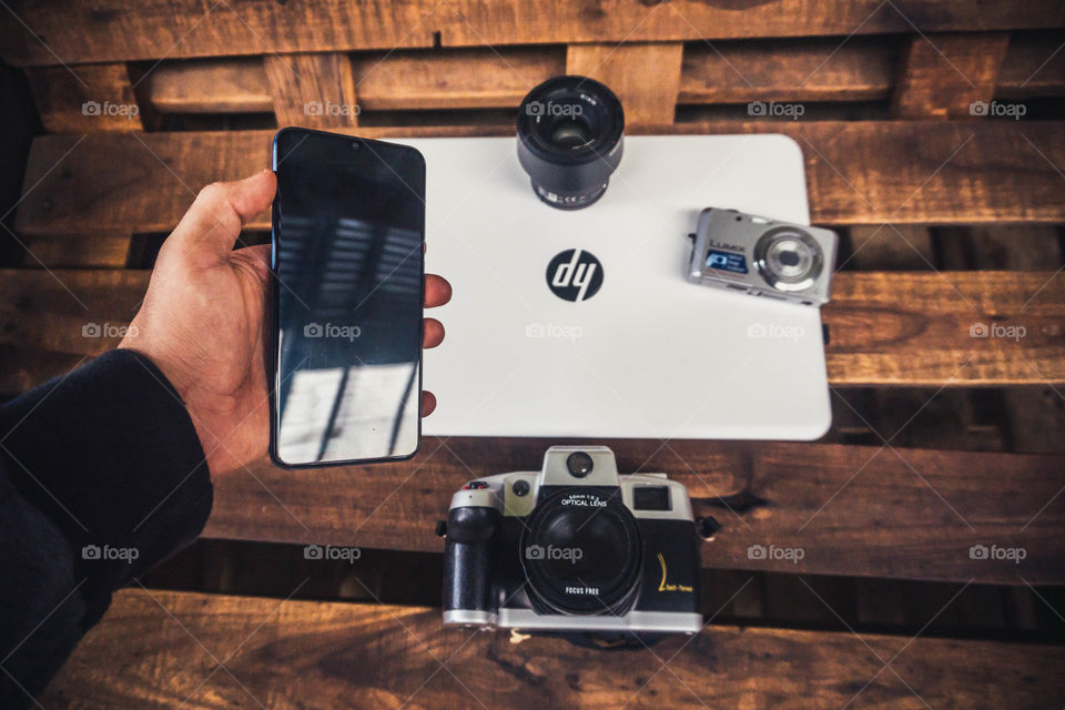 Daily use gadgets of a photographer