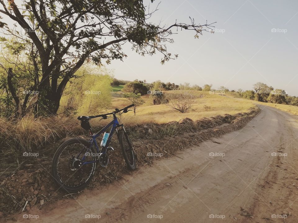 A trail for cyclists in magsaysay, occidental mindoro