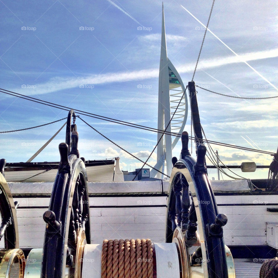 portsmouth sky wheel clouds by craigyman