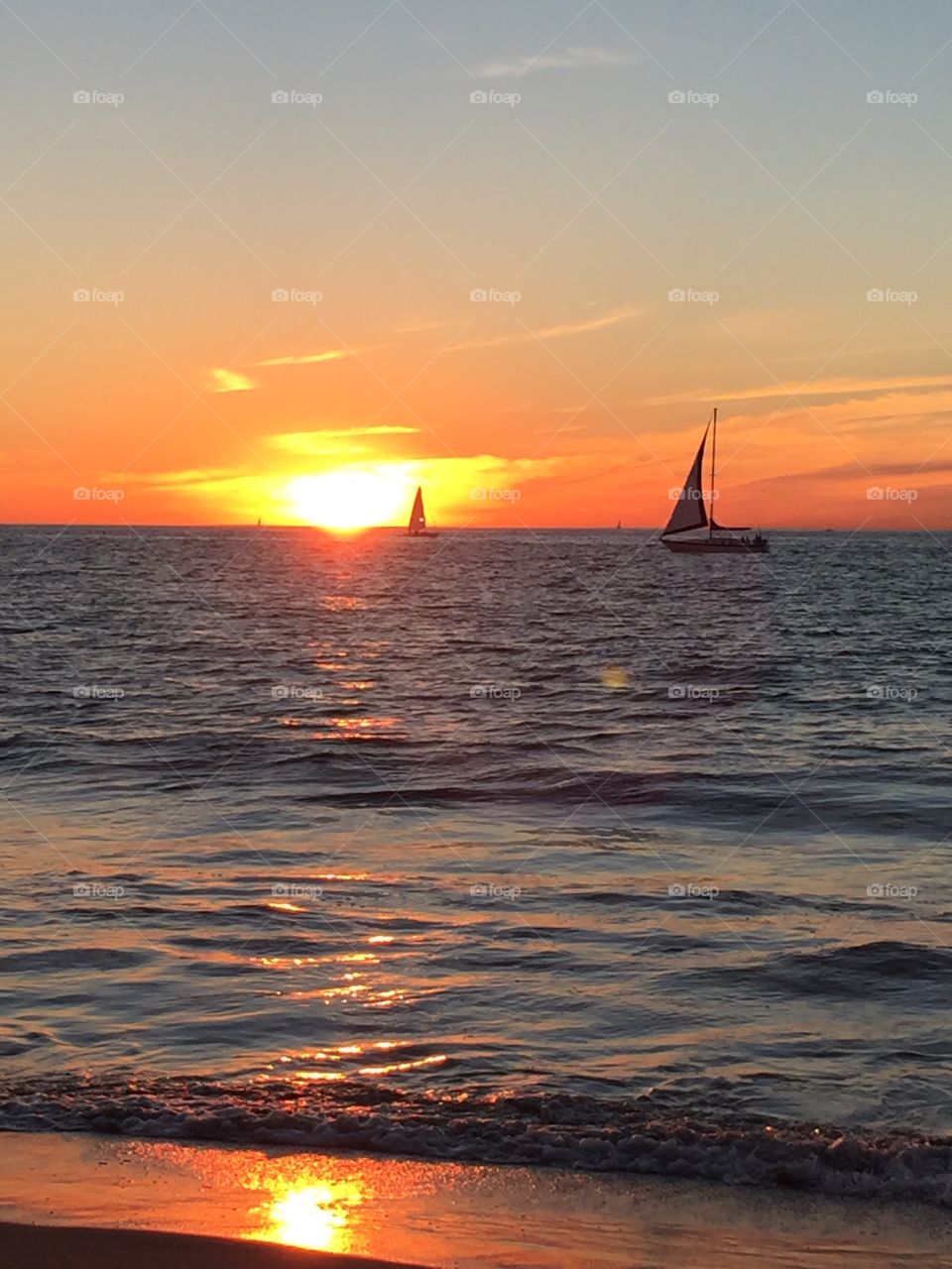 Boats in the Sunset