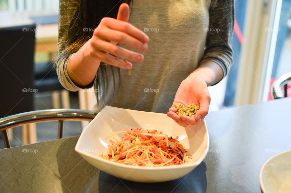 Preparing lunch 