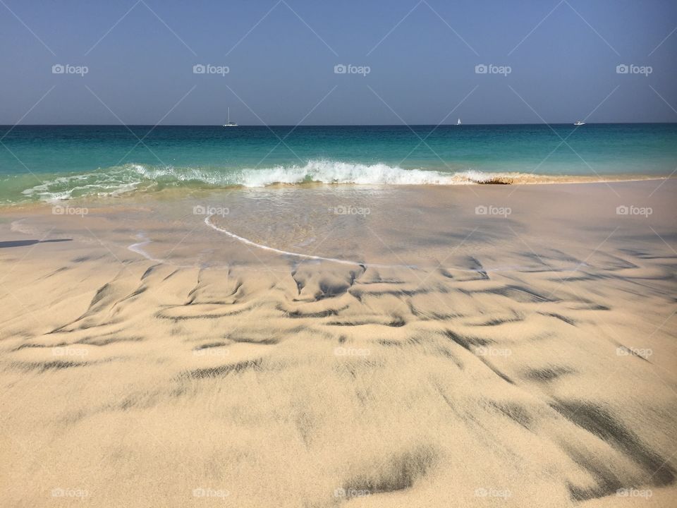 By the sea at Santa Maria Cape Verde