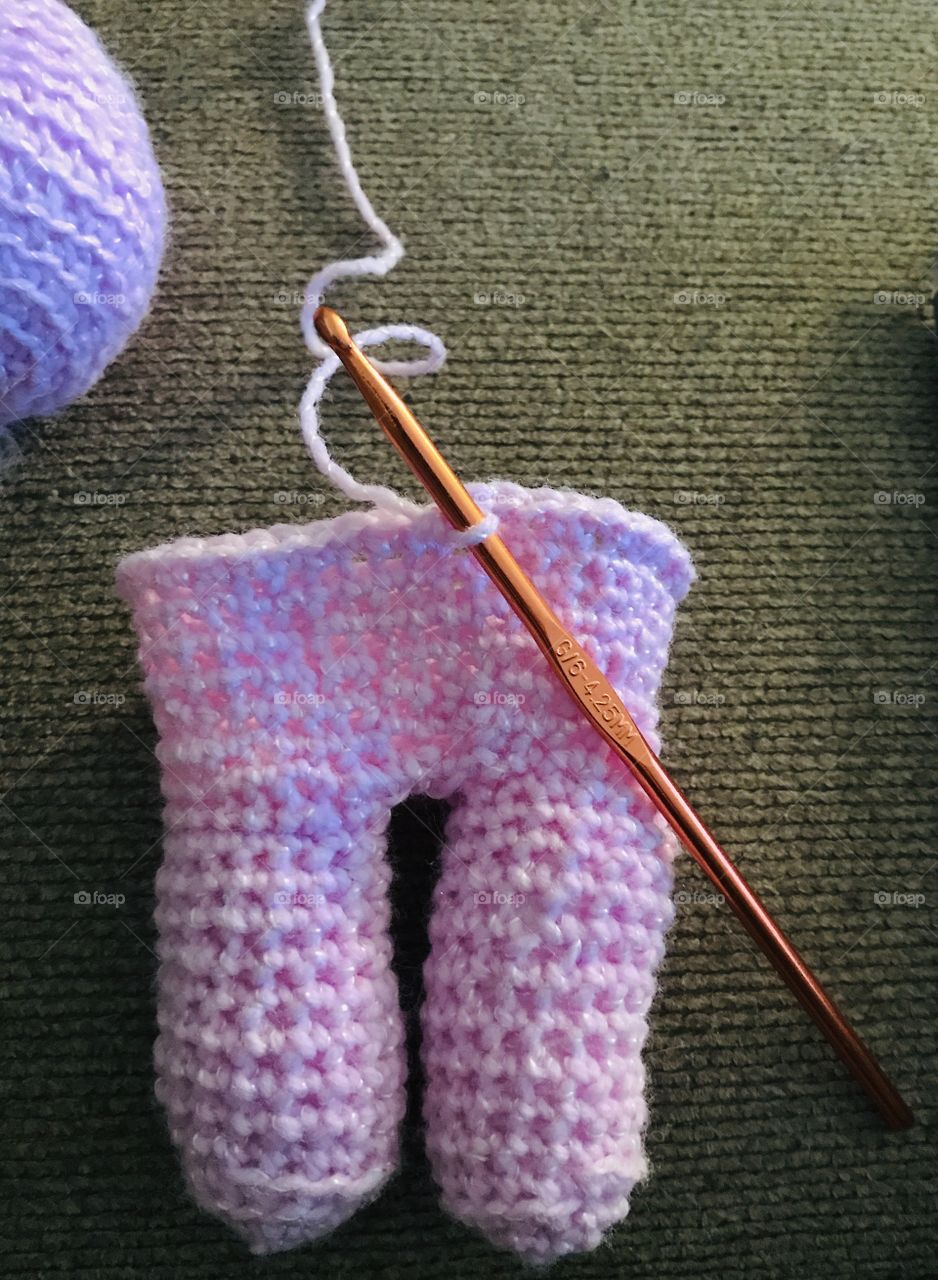 Almost there, Crocheting