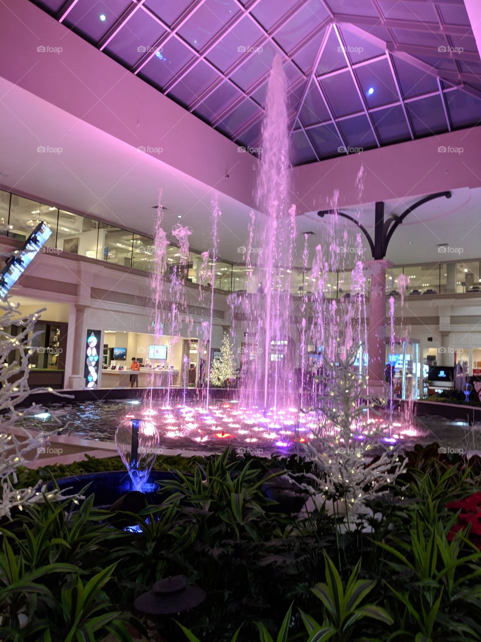 A beautiful indoor fountain