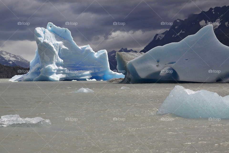 Iceberg in Patagonia lake