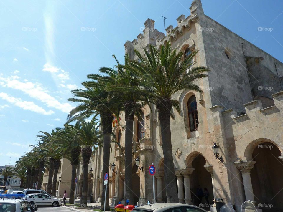 townhall of Ciutadella, Menorca. Spain. baleares