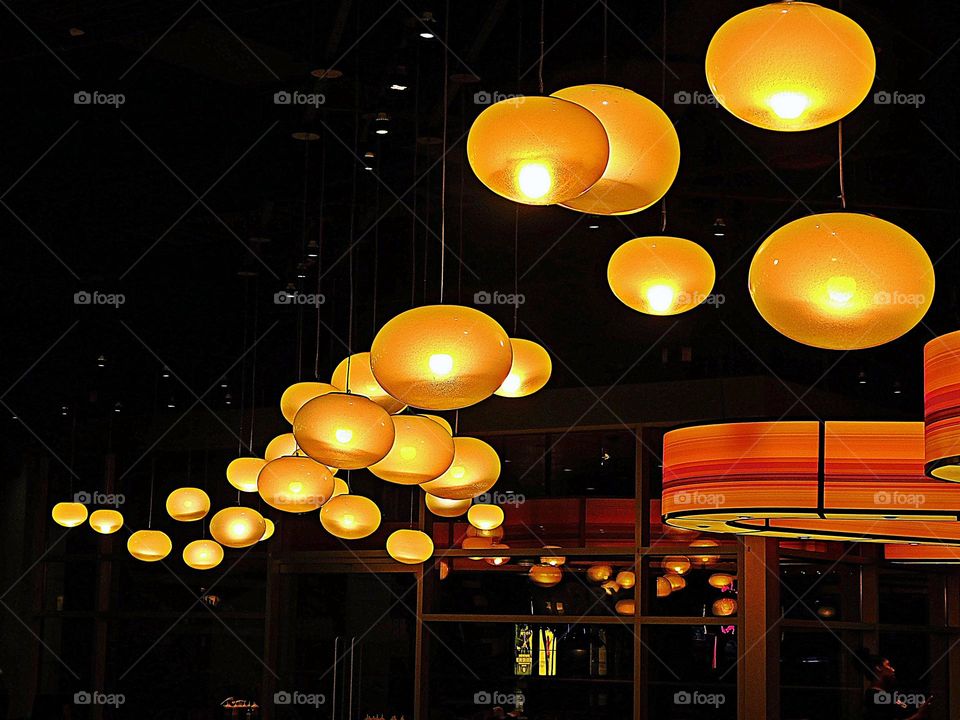 Multiverse - Outdoor lighting - Various colors and shapes of Ambient lighting, Task lighting and Accent lighting adorn the outdoor patio