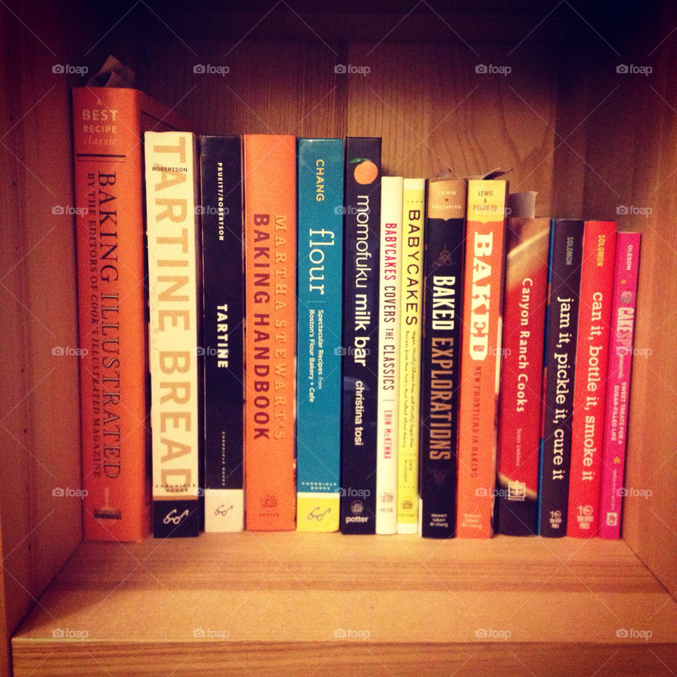 baking design shelf textbooks by jessatdiesel