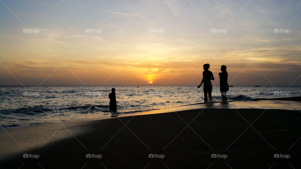 friends at the beach