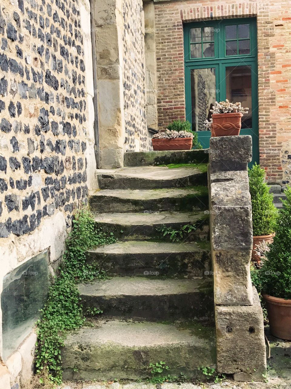 Stairway in Honfleur, France
